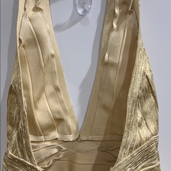 ‼️SOLD‼️Missguided Metallic Gold Bandage Swimsuit - Picture 9 of 11